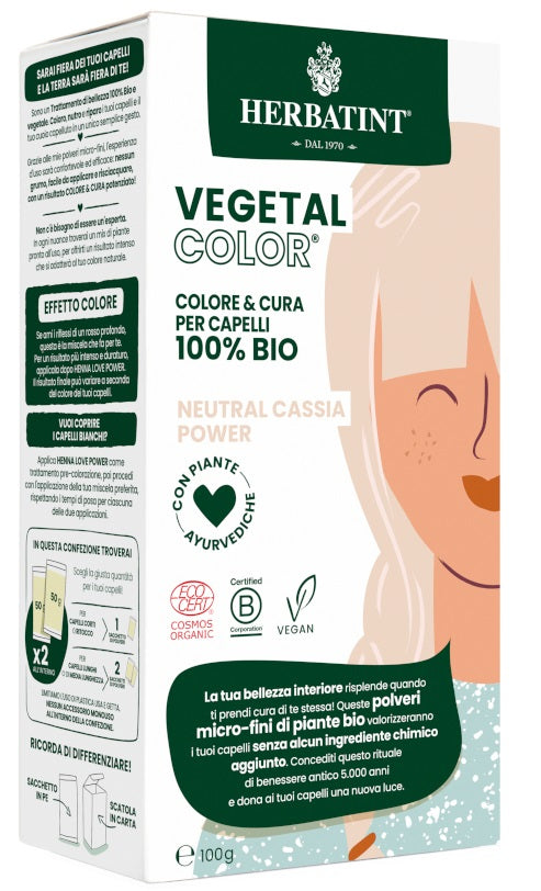 Herbatint vegetal color neutral cassia power ita 100 g