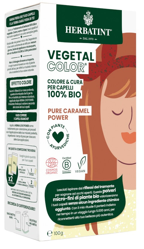 Herbatint vegetal color pure caramel power ita 100 g