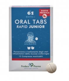 Gse oral tabs rapid junior fragola 12 compresse
