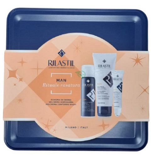 Rilastil cofanetto man 1 rilastil man gel dopobarba 75 ml + 1 rilastil man gelcrema contorno occhi 15 ml