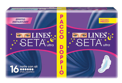 Lines seta ultra assorbente notte 16 pezzi