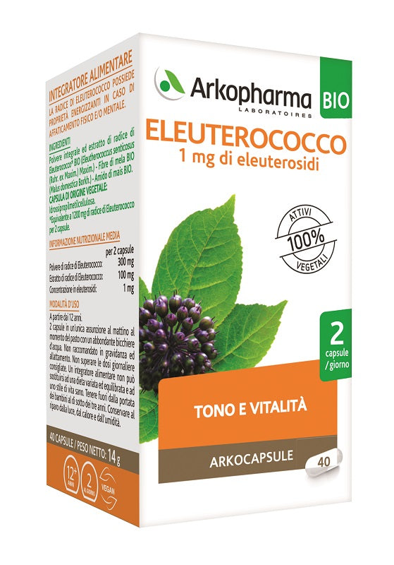 Arkocaps eleuterococco bio 40 capsule