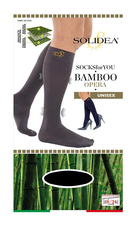 Socks for you bamboo opera gambaletto nero l