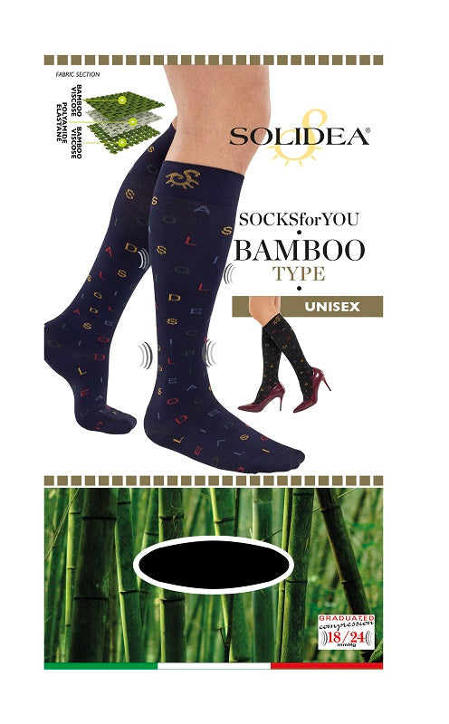 Socks for you bamboo type gambaletto nero l