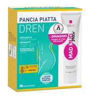 Pancia piatta dren ananas 14 bustine stick pack + fango attivo cellulite 100 ml omaggio