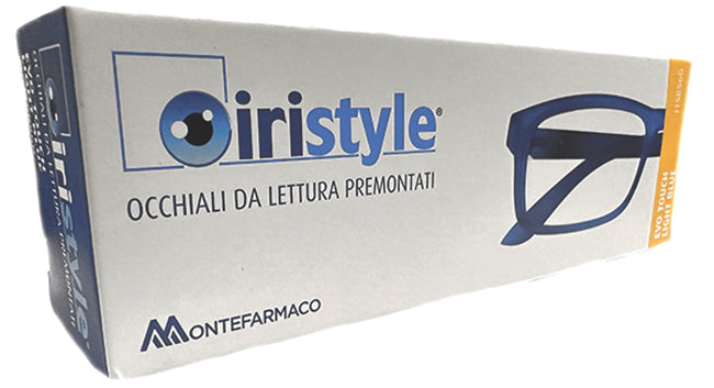Occhiale da lettura premontato iristyle evo touch light blue 2,0