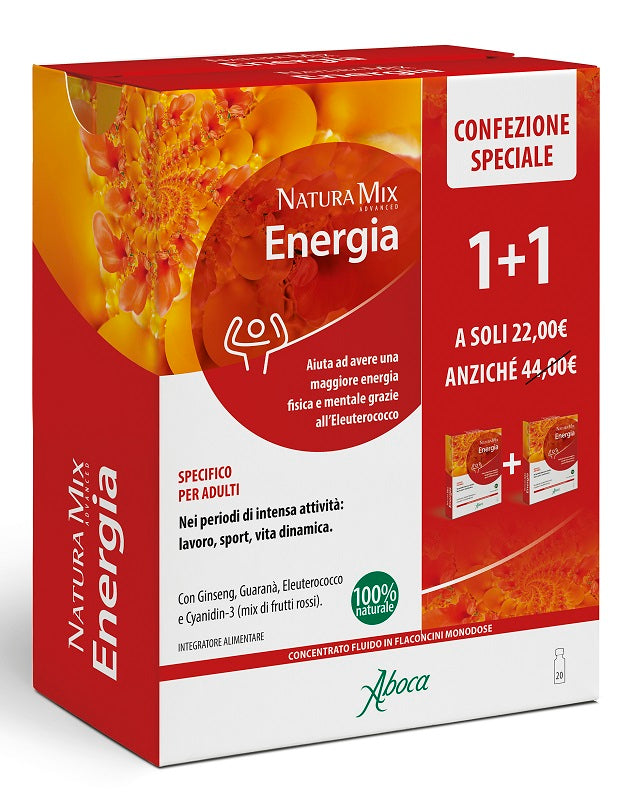 Natura mix advanced energia 10 + 10 flaconcini confezione speciale