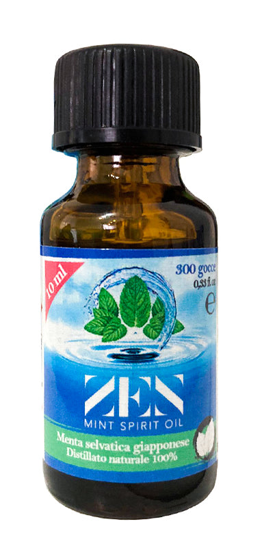 Zen mint spirit oil distillato naturale di menta selvatica giapponese mentha arvensis 10 ml