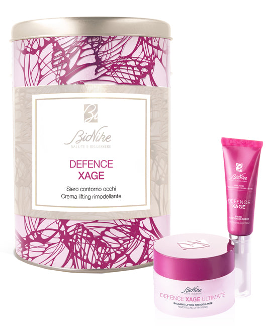 Defence xage kit natale 2021 eyelift contorno occhi 15 ml + ultimate lifting rimodellante crema 50 ml