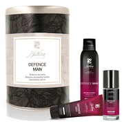 Defence man kit natale 2021 safe shave schiuma barba anti-irritazioni 200 ml + safe balm balsamo dopobarba lenitivo 75 ml + dry touch deodorante roll-on 50 ml