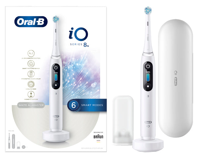 Oralb power io8 white 1 pezzo