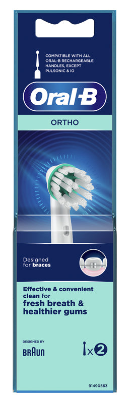 Oralb ortho od17 testina per spazzolino elettrico 2 pezzi