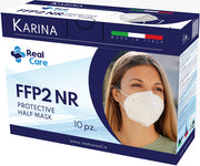 Karina semimaschera filtrante antipolvere monouso ffp2 bianco 10 pezzi