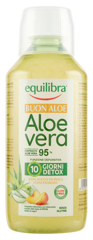 Buon aloe vera 95% con succo di pesca concentrato 500 ml