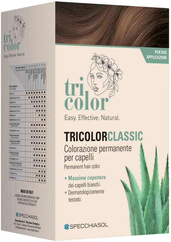 Tricolor classic 4 castano 2 tubi 50 ml + 2 shaker 50 ml + 4 bustine 8 ml