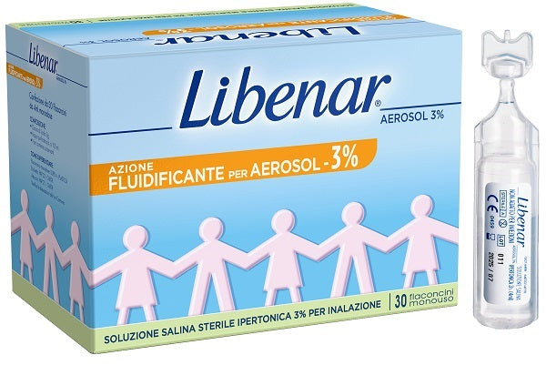 Fiale ipertoniche libenar aerosol 3% 30 pezzi