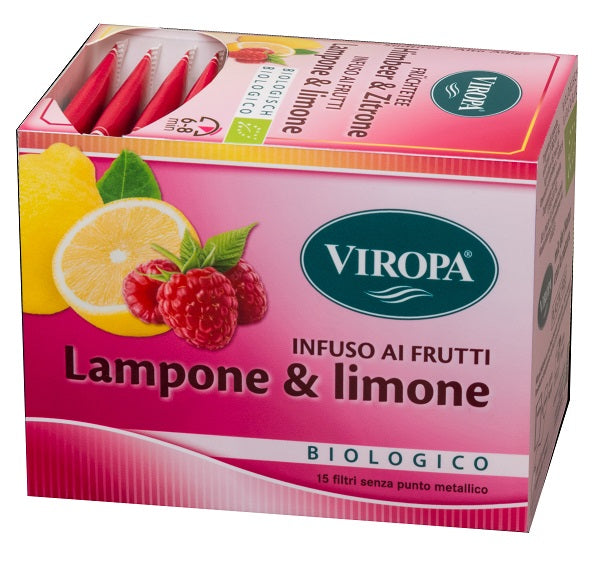 Viropa infuso lampone & limone bio 15 bustine da 2,7 g