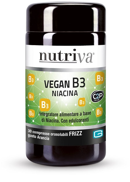 Nutriva vegan b3 fizz 30 compresse arancia
