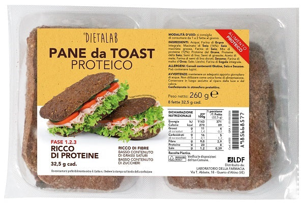 Dietalab pane toast proteico 260 g