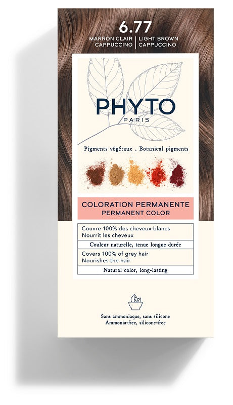 Color kit 6,77 marrone chiaro cappuccino 1 latte 50 ml + 1 crema 50 ml + 1 maschera 12 ml