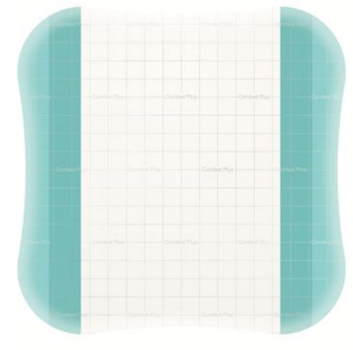 Medicazione speciale attiva con idrocolloide con bordi smussati comfeel plus trasparente 13x13 cm 10 pezzi