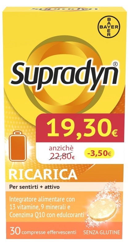 Supradyn ricarica 30 compresse effervescenti promo