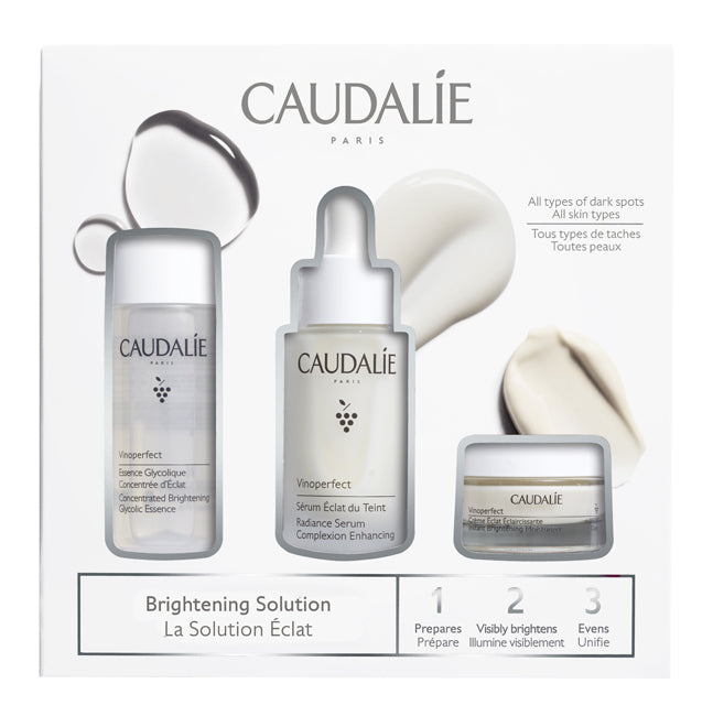 Vinoperfect spring set cofanetto 2023 1 serum 30 ml + 1 creme eclat anti-taches 15 ml + 1 essence 50 ml