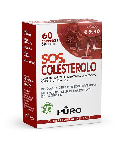 Puro sos colesterolo 60 compresse deglutibili