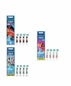 Oralb power refill eb10 cars/mickey/princesses 4 pezzi