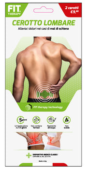 Fit therapy cerotto lombare 2 pezzi