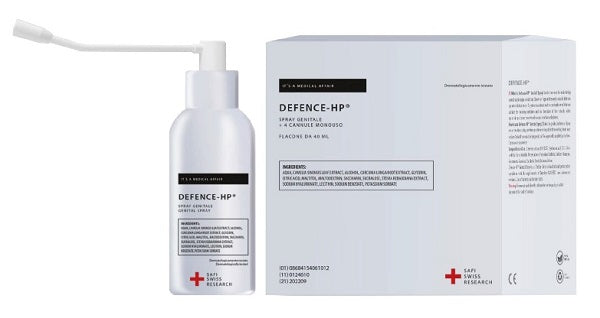 Spray protettivo mucosa vaginale defence hp genital 40 ml + 4 cannule monouso