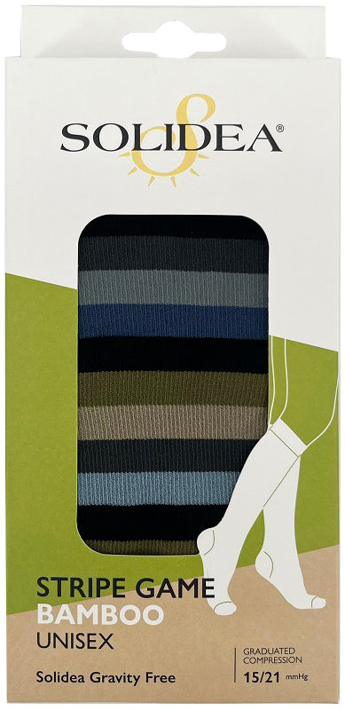 Calza solidea stripe game harmonia nero l