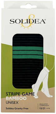 Calza solidea stripe game elettra nero s