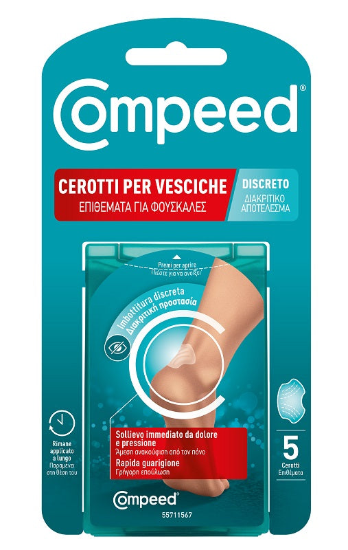 Cerotto compeed vesciche discreto 5 pezzi